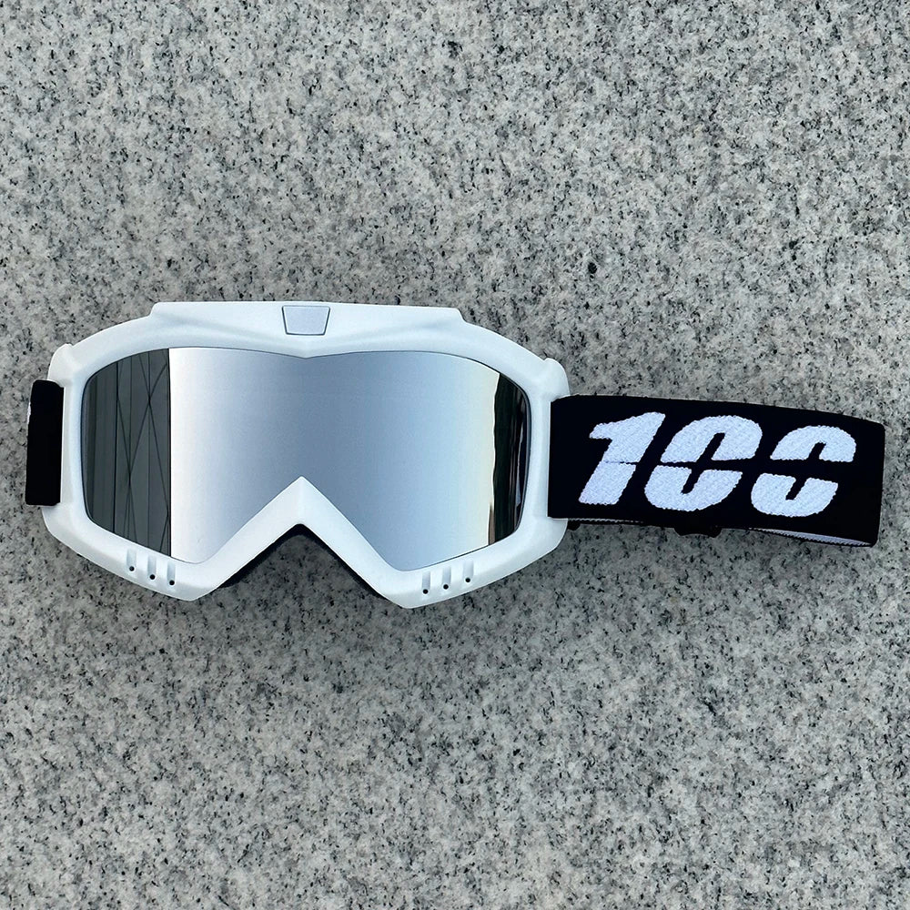 100 Motorcycle Goggles For Men Motocross Sunglasses Safety Protective MX ATV Ski Helmet Goggles vintage Driving Glasses
