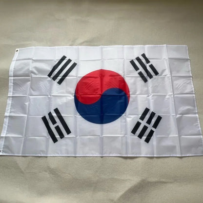 South Korea Flag90x150cmSouth Korea Flag  hanging high quality 100% polyester flag banner decoration