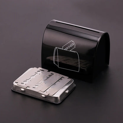 Barber Sharps Storage Box  Razor Blade Small Capacity Waste Collect Wast Hairdresser Waste Cutting Tool Recycling Safety Case