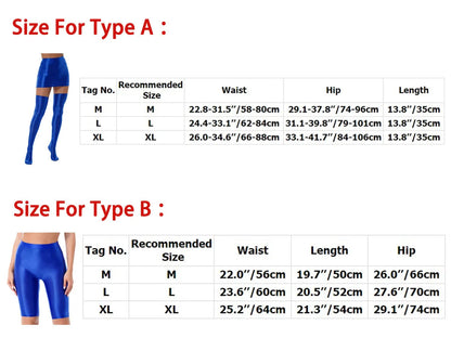 Womens Glossy Nightclub Outfit Shiny High Waist Mini Skirt with Stockings Set Rave Party Cheer Booty Workout Pole Dance Clubwear