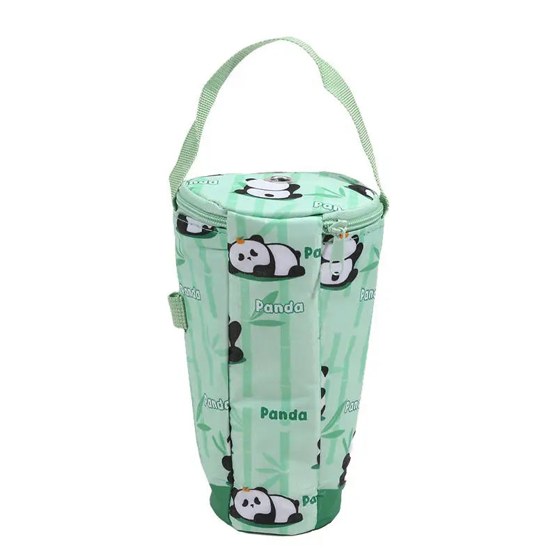 Portable Milk Tea Tote Bag Heat Preservation Bag Carrying Insulated Cup Cover Umbrella Bag Handbag Camping Drinkware Accessories
