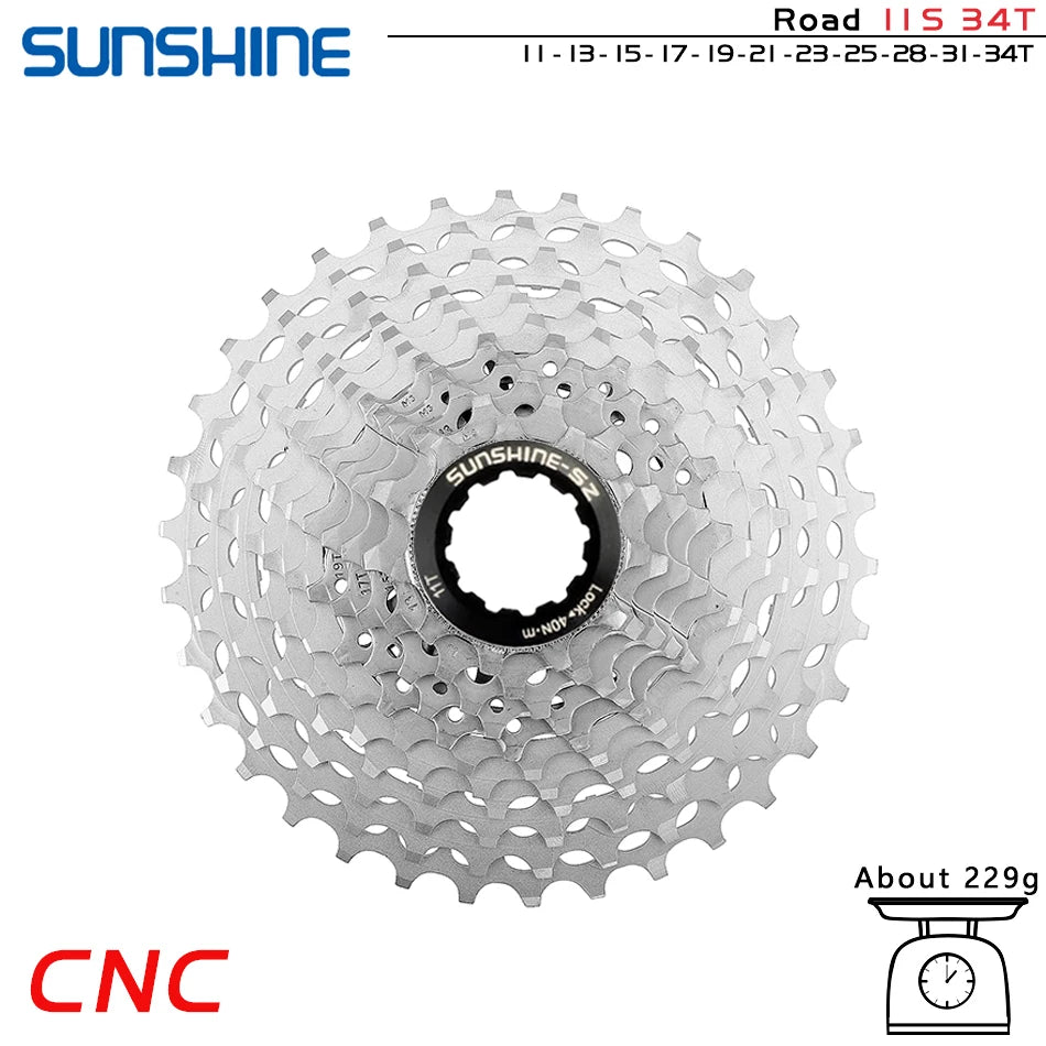 GOLDIX Ultralight CNC Road Bike Cassette 11/12 Speed k7 11S 12S 28T/32T/34T/36T Cassette Sprocket for SHIMANO HG