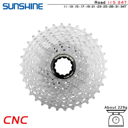 GOLDIX Ultralight CNC Road Bike Cassette 11/12 Speed k7 11S 12S 28T/32T/34T/36T Cassette Sprocket for SHIMANO HG