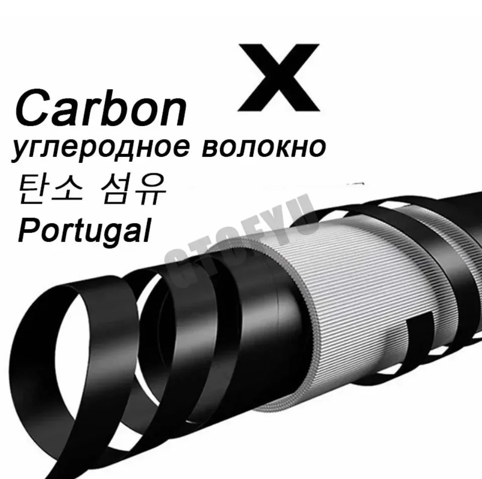 3.3M 3.6M 3.9M 4.2M Carp Rod 35kg Surf Fishing Rod Portable Travel Surf Spinning Rod 3 Piece Carbon Fiber Saltwater Fishing Pole