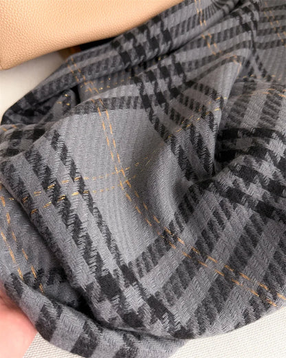 Houndstooth Scarf Men Women Autumn Winter Cashmere Scarves Wrap Student Fashion Thicken Warm Long Tassel Shawl Lady Bufanda New