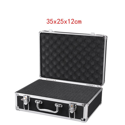 ToolBox Portable Aluminum Safety Equipment Toolbox Instrument Case Storage Box Suitcase Impact Resistant Case with Sponge