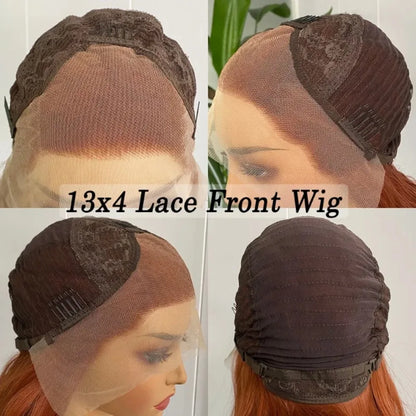 Dark Ash Pink Long Silky Straight Wig Mix Color 13x4 Lace Front Wigs for Women Synthetic Hair Natural Daily Wear Heat Resistant