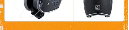 VCOROS Carbon fiber Retro Motorcycle Helmet Half Open face helmet fiberglass Cascos para motos DOT Certification