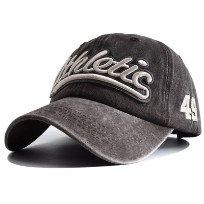 Athletic Letter Embroidery Baseball Cap Retro Washed Cotton Peaked Hat Hip Hop Trucker Dad Caps Fashion Sun Hats for Women Men