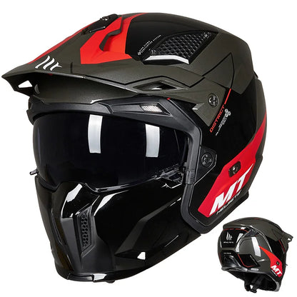 MT New Full Face Helmet Motorcycle Helmets Modular High Quality DOT ECE Approved Personality Off Road Moto Helmets Fashion