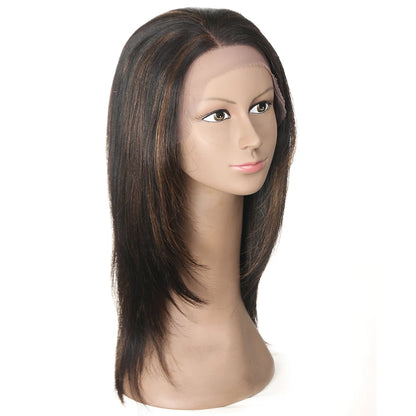 Sleek Highlight Lace Front Wig For Women 13x4 Lace Front Brazilian Hair Wigs Straight Colored Lace Wigs 18 Inch Long Lace Wigs