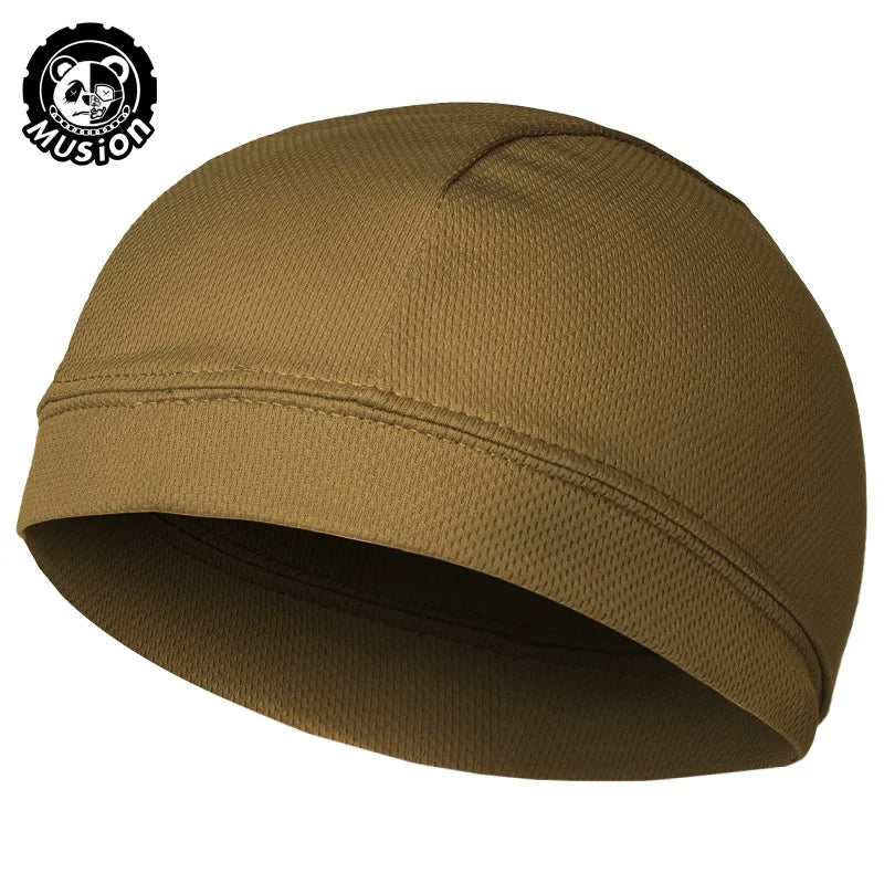 Musion Mesh Helmet Liner Absorb Sweat Absorb Sweat Quick-Drying Running Sport  Cap for Biker