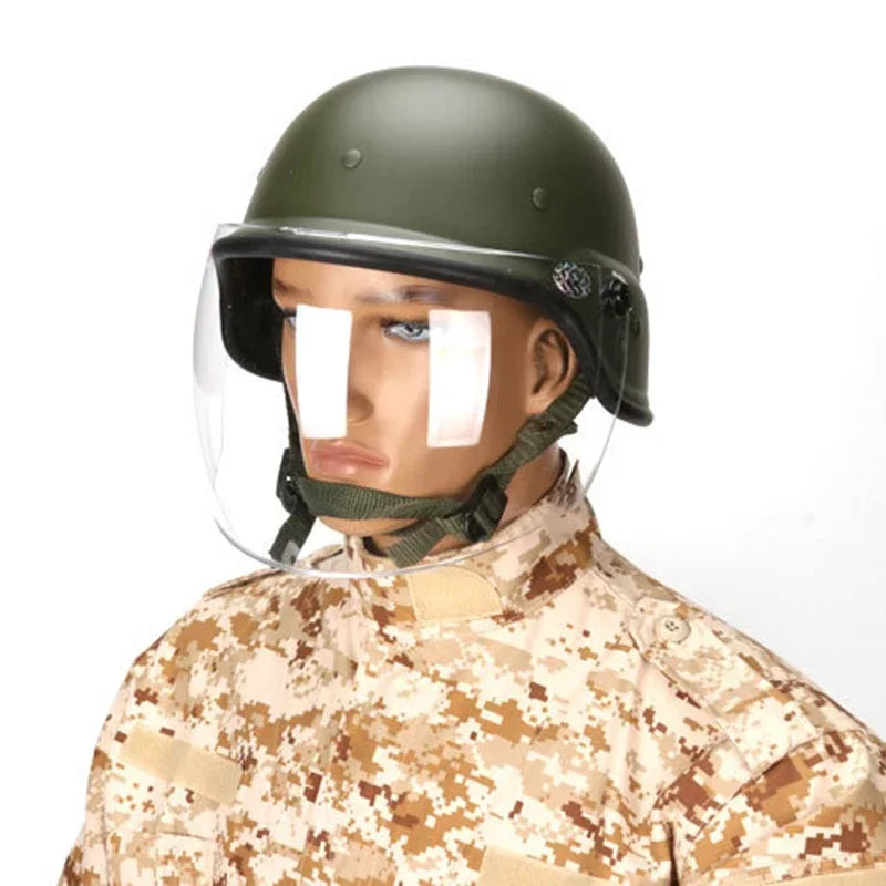 Airsoft M88 PASGT Kelver  Tactical Helmet with Clear Visor Men Cycling Outdoor Sports Skate Hunting Helmet Casco Ciclismo