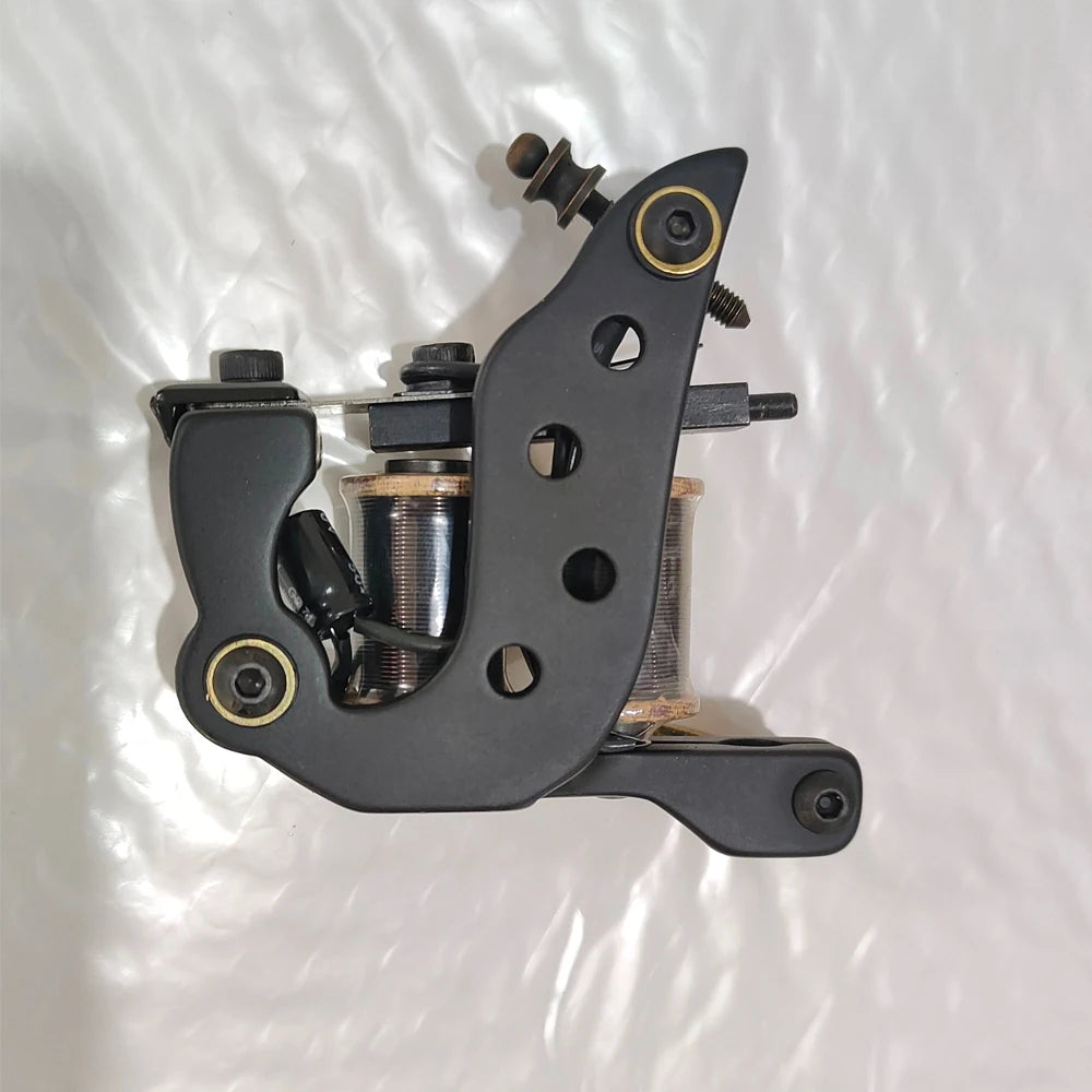 TRUE STAR Newest 10 Wrap Coils Hand-assembled Tattoo Machine Gun For Liner Shader Cast-iron Tattoo Machines