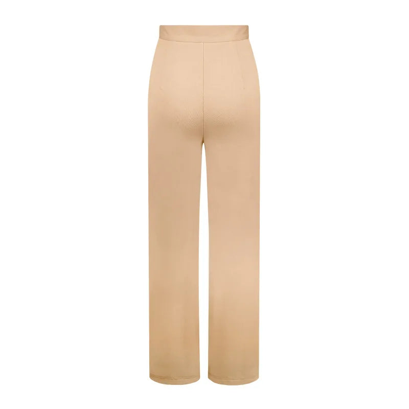 Women Flared Wide-leg Pants New 2026 Fashion Temperament Commuting Pants Versatile Fashionable Casual Wide Leg Pants Trousers