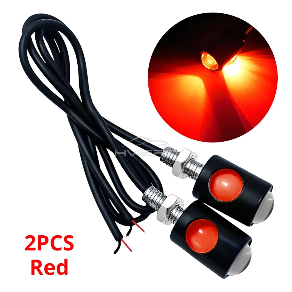 1/2/4/10pc Car Motorcycle Eagle Eye Led Daytime Running Light Super Bright Turn Signal License Plate Tail Reverse Clearance Lamp