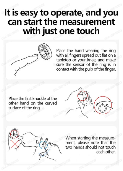 New ECG Smart Ring Men Women Bluetooth Blood Heart Rate Blood Oxygen Health Monitoring Multi Sports 5ATM Waterproof smartring