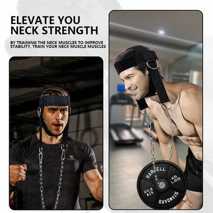Head Harness Sports Neck Training Exerciser Strap Muscle Builder Home Gym for Strength Fitness Weight Lifting Workout Boxing MMA