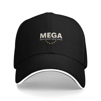 MEGA Make Europe Great Again Sun Baseball Cap Summer Women Men   Trucker Hat Breathable Stylish Hiking Fishing Baseball Caps