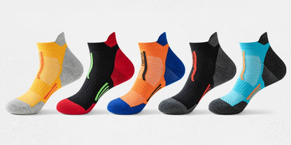 2023 New Men Sports Socks Professional Outdoor Basketball Cushion Terry Towel Bottom Non-Slip Running Breathable Socks