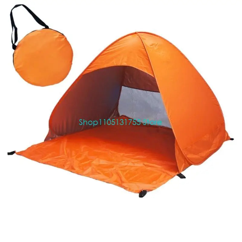 K0EF Outdoor Automatic Quick Open Camping Tent Outdoor Quick Setup Tent with Carring Bag Enduring 2-3 Persons Beach Tent
