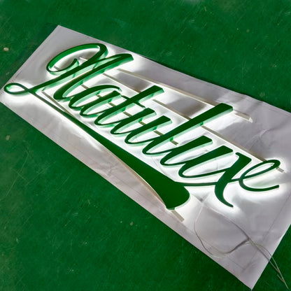 Led Business Signs Outdoor Store Front Signs Custom Restaurant Logo Led Sign 3D Light Board Design for Shop