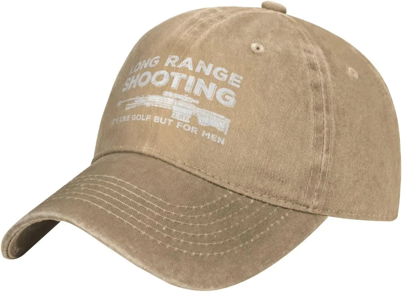 Funny Hat Long Ranges Shooting It's Like Golf But for Men Hat Men Dad Hats Cool Caps
