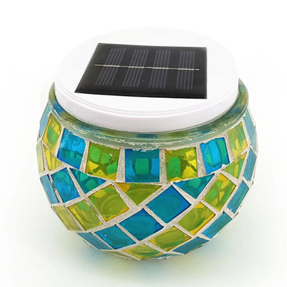 Mosaic LED Solar Hollow Light Lawn Lamp Outdoors Waterproof Outdoor Solar Lawn Light Colorful Changing Yard Balcony Lamps 2023