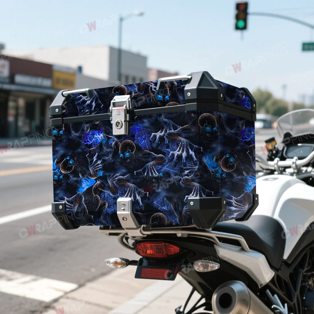Graffiti Vinyl Wrap Car Wraps Personality Vinyl Paper for Car Wrapping Film Skull Pattern Auto Outdoor Accessories Body Covering