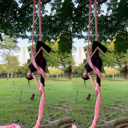 12m Aerial Silks Flying Trapeze Aerial Silk Yoga Hammock Swing GYM Home Outdoor Fitness Anti-Gravity Body Building Pilates Belt