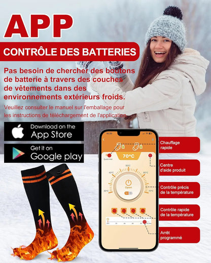 Winter Heated Socks Warm Ski Electric Heating Thick Soft Stockings Unisex For Outdoor Thermal Hunting Camping Warmer
