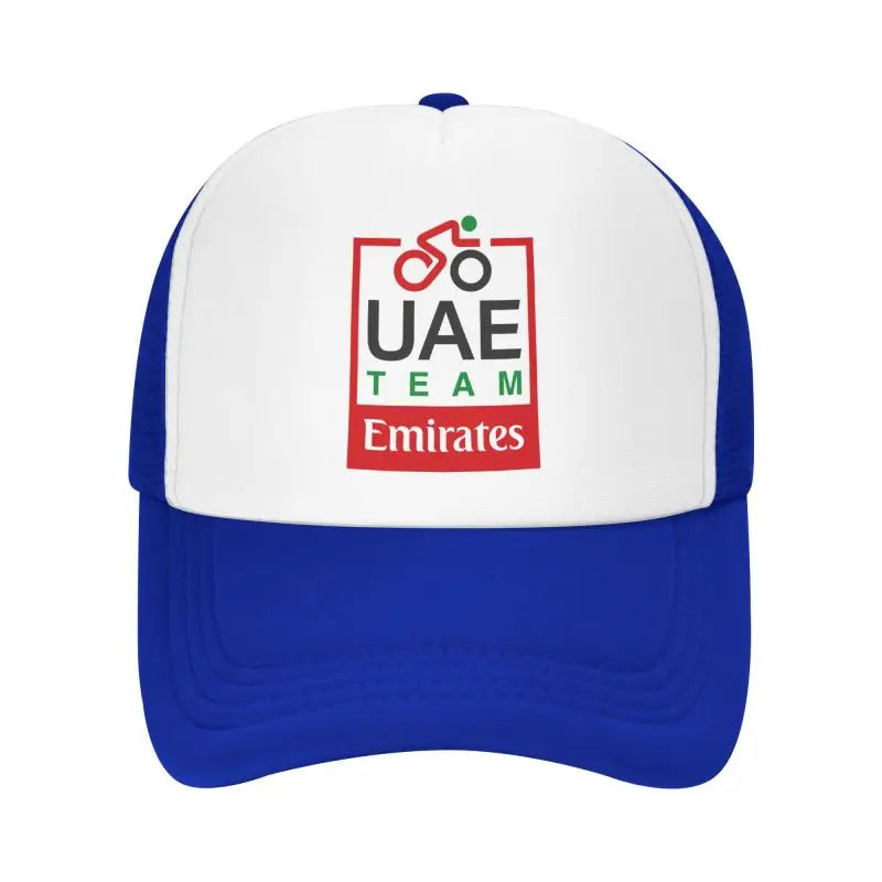 UAE Road Vehicle Print Mesh Baseball Cap Summer Breathable Sun Visor Hats Unisex Adjustable Snapback Caps Adults Trucker Hat