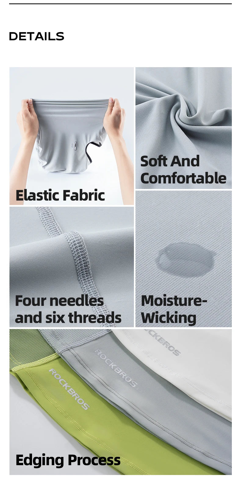 ROCKBROS Ice Silk Cycling Face Mask Cover Summer Breathable Cool Sports Bike Balaclava Anti-UV Cap Riding Headgear Cycling Masks