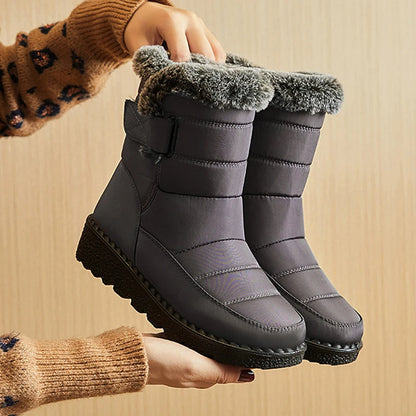 Snow Women's Boots Platform Women Booties Waterproof Shoes Women 2025 Trend Ankle Boots Soft Botas Mujer Women's Winter Boots