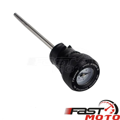 Motorcycle Oil Temperature Dipstick Oil Plug Temp Gauge Cap for Harley Softail Breakout FXBRS FXBR Deluxe FLDE Fat Street Bob