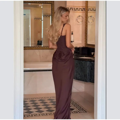 Sexy Square-neck Halter Mini Dress Women Pleated Sleeveless Backless High Waist Bodycon Dresses 2026 New Summer Lady Party Robes