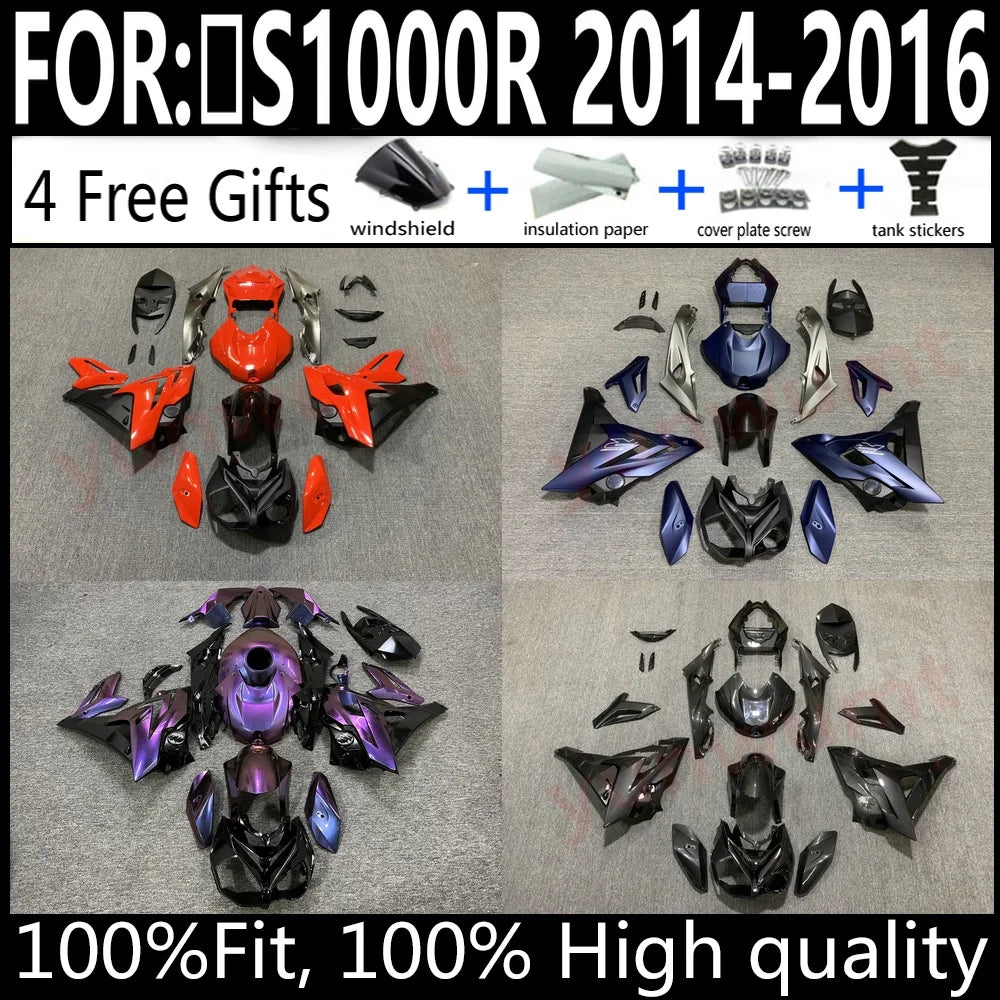 Injection Molded ABS Fairing Kit For BMW S1000R 2014 2015 2016 Bodywork Cowling Set High Quality Factory Direct Fit