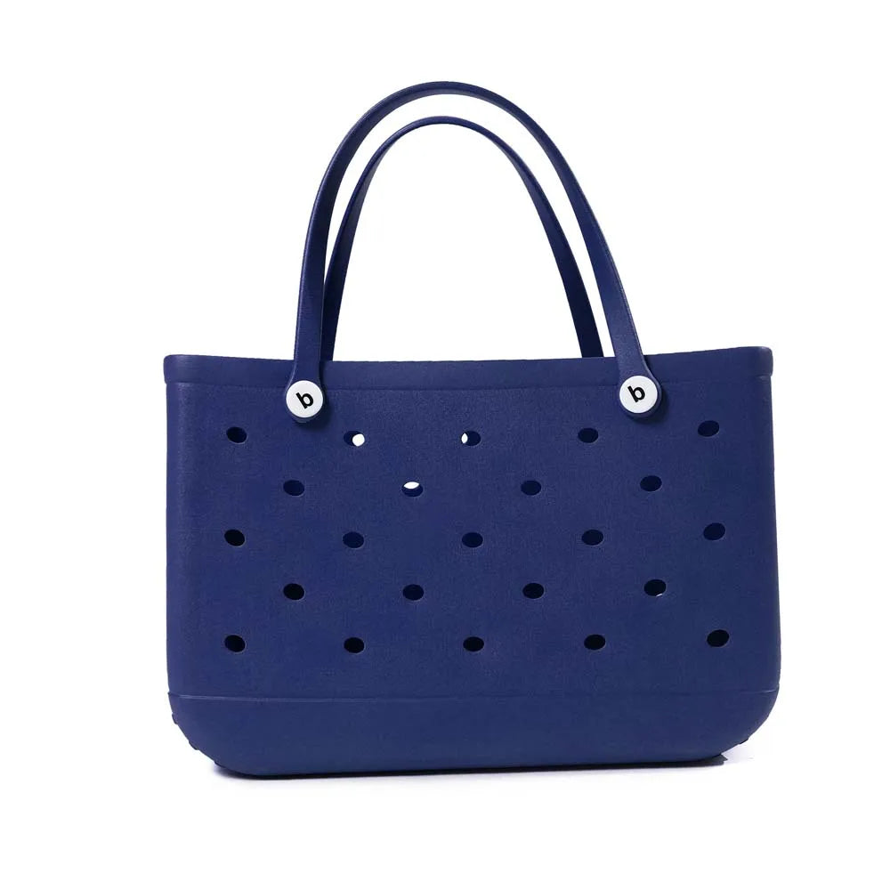 L/XL Beach Bags EVA Rubber Waterproof Tote Bag Storage Baskets Travel Shopping Shoulder Solid Color Fashion Handbag women