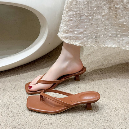 Female Summer Sexy Heels Sandals Slides Ladies Shoes Fashion Women Pumps Flip Flops Luxury High Heels Slippers Shoes