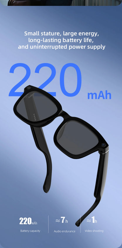 AI Smart Glasses Voice Assistant Translation 500W 1080P Camera Bluetooth Call Outdoor Sports Headsets Sunglasses For Men Women