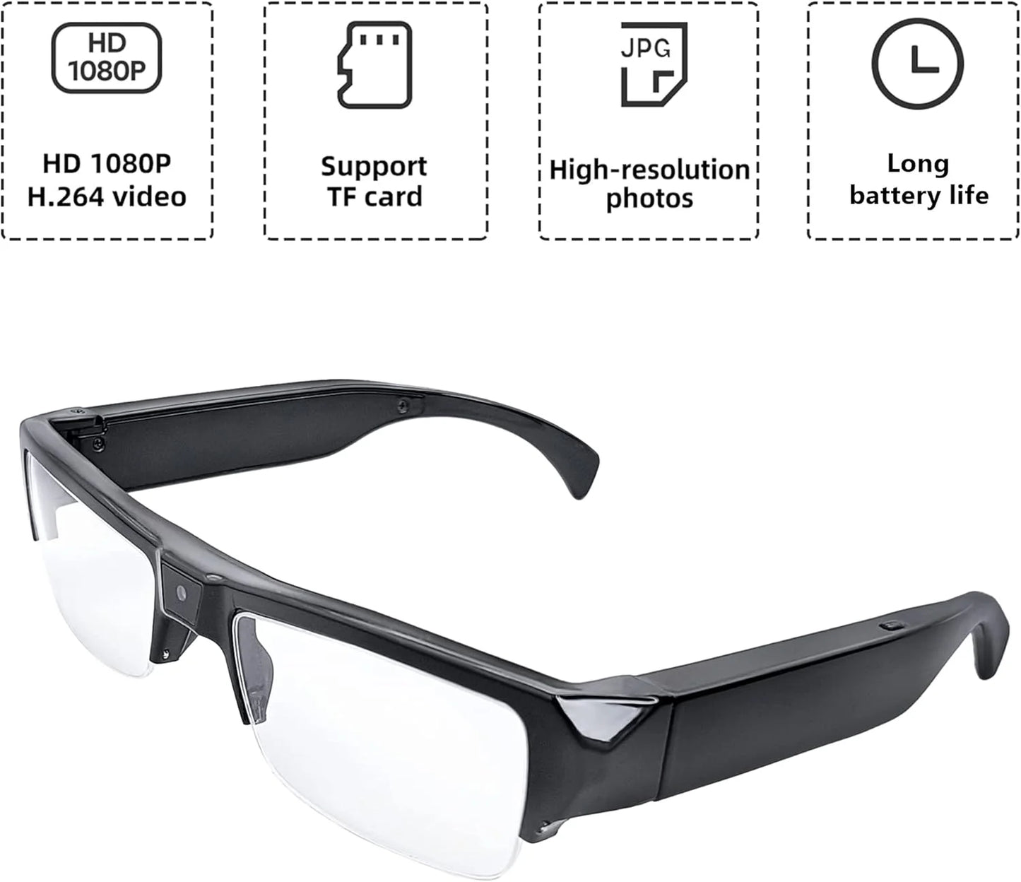 Portable 1080P HD Mini Glasses With Camera Video Recorder Wearable glasses Camera Outdoor Sports DV DVR Surveillance Camcorder