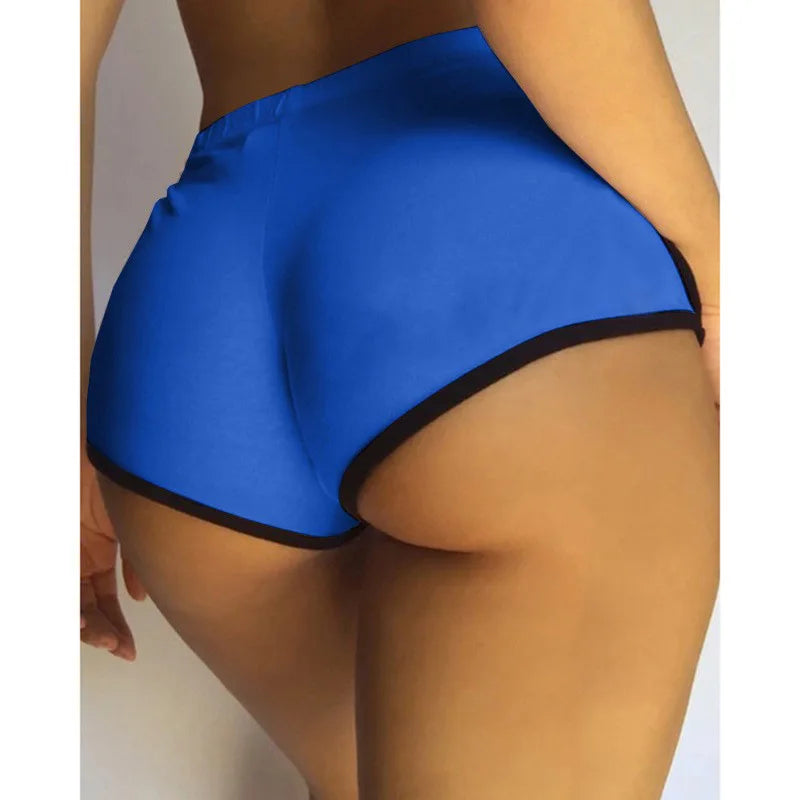 Sexy Hot Girl Shorts Pants Fashion Women Slim Fit High Stretch Sportwear Gym Y2K Short Casual Streetwear Solid Running Trousers