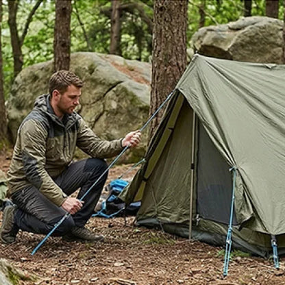 Rope Tying Tool And Tensioner with Roller Tensioner,  Heavy-Duty Retractable Buckle with Accessory Rope, Suitable for Camping