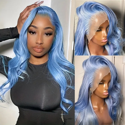 Yellow Wig 13x4 HD Body Wave Lace Frontal Wig Glueless Lace Front Wig Preplucked Synthetic High Quality Ready To Wear Cosplay