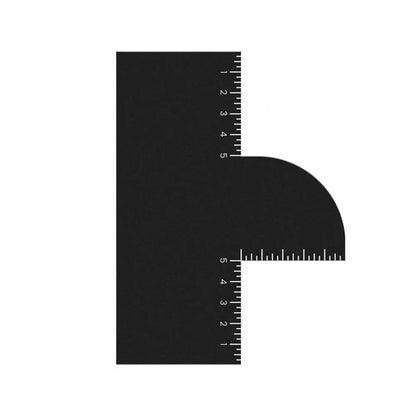 1/2Pcs Men Hair Styling Template Barber Haircut Card with Measurement Indicator Men Hairline Beard Lineup Guide Haircut Template