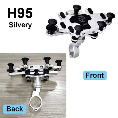 Motorcycle Phone Holder High Quality Alloy Motorcycle Electric Bike Mobile Phone Holder With Dampener Motos Navigation Bracket
