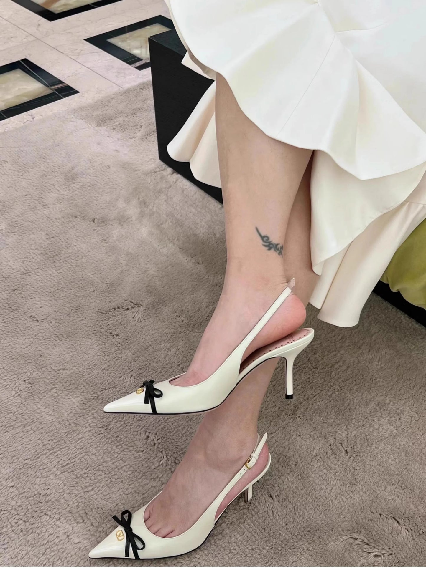 Heels Sandals Gladiator Summer Luxury Brand 2026 Bow Women High Heels Pointed Toe Designer Elegant Slingbacks Party Ladies Shoes