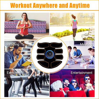 ABS Stimulator Muscle Toner EMS Muscle Stimulator Fitness Weight Loss Massager Abdominal Training Slimming Patch