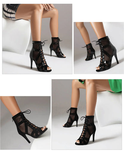 High Heels Ladies' Salsa Dance Latin Pole Dance Short Boots Ladies' Wedding Shoes Women's Dance Shoes Girls' Indoor And Outdoor