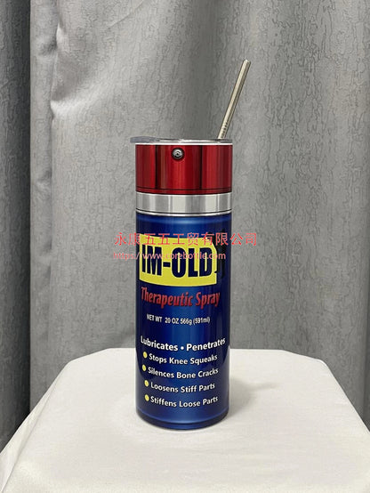 20Oz WD40 Mechanic Oil Stainless Steel Vacuum Double Wall Insulated Tumbler with Lid Cold Hot Drink Coffee Mug Engineer Gifts